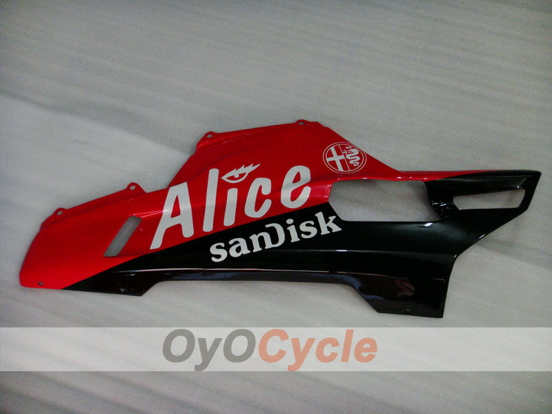Einspritz-Verkleidungssatz für Ducati 1198, Baujahr 09-11 - Rot, Schwarz - Alice #OYO87902329