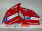 Verkleidungskit für Einspritzung für Ducati 1198 09-11 - Rot, Schwarz - INFO STRADA #OYO87902338