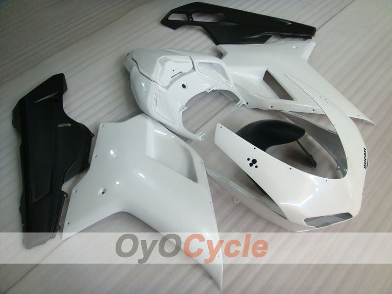 Verkleidungskit für Einspritzung für Ducati 1198 09-11 - Weiß, Schwarz, Matt - Werksstil #OYO87902344 Hauptbild