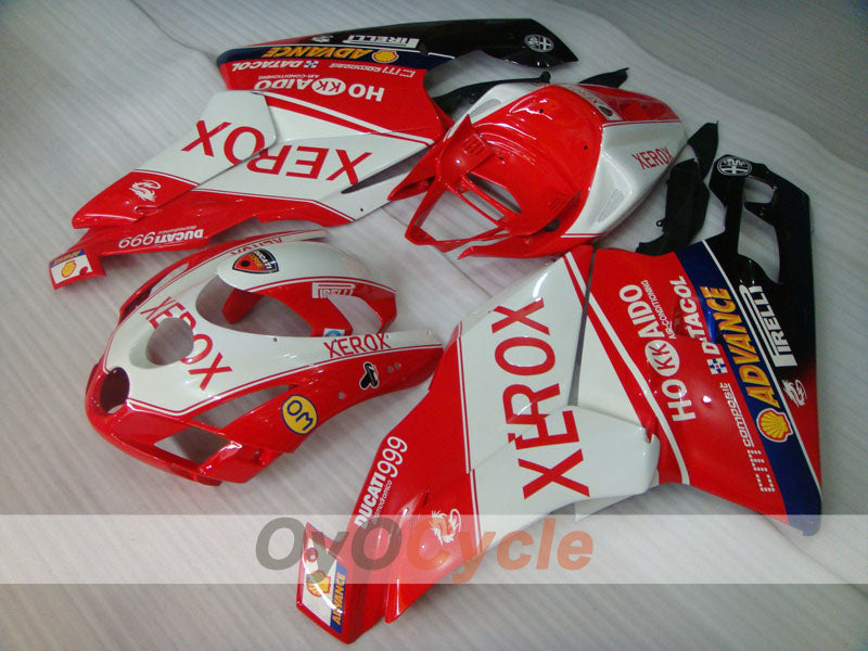 Spritzguss-Verkleidungssatz für Ducati 999 03-04 - Rot, Weiß - Xerox #OYO87902365 Hauptbild