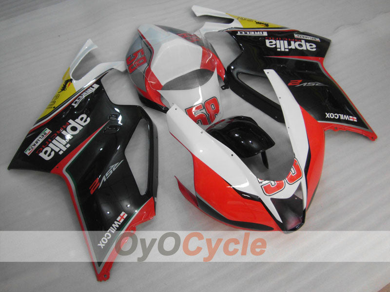 Verkleidungssatz für Aprilia RSV1000R 03-06 - Rot, Schwarz - Werksstil #OYO87902412 Hauptbild