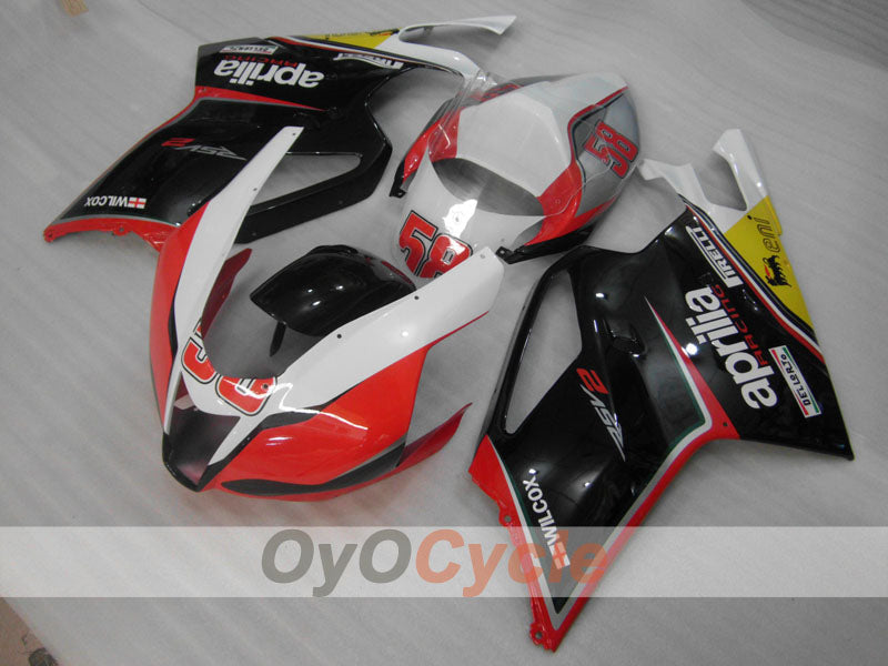 Verkleidungssatz für Aprilia RSV1000R 03-06 - Rot, Schwarz - Werksstil #OYO87902412 Zweitbild