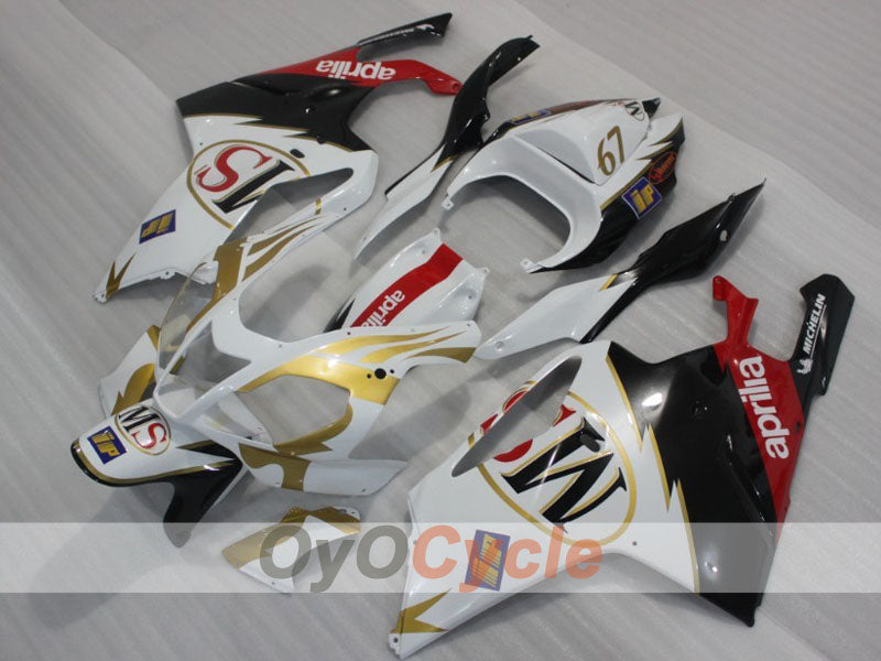 Verkleidungssatz für Aprilia RSV1000R 03-06 - Weiß, Schwarz - Werksdesign #OYO87902415 Hauptbild