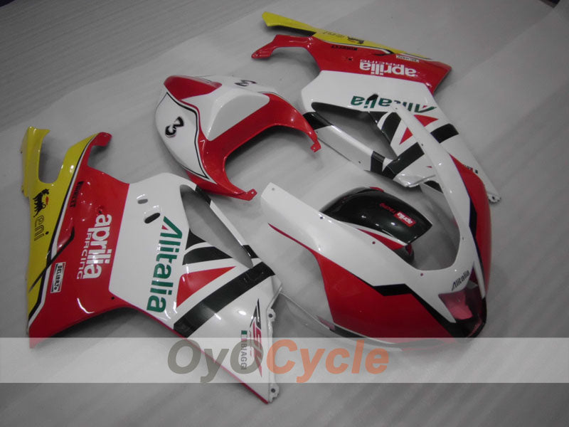 Verkleidungssatz für Aprilia RSV1000R 03-06 - Rot, Weiß - Werksdesign #OYO87902416