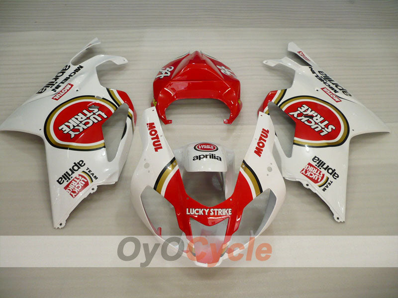 Verkleidungssatz für Aprilia RSV1000R 03-06 - Rot, Weiß - Lucky Strike, MOTUL #OYO87902417 Zweitbild