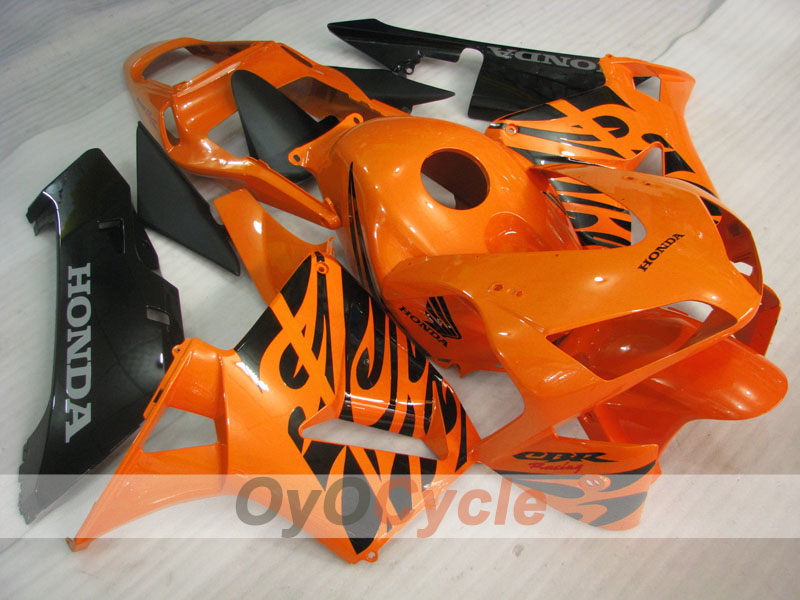 Verkleidungssatz aus Spritzguss für CBR600RR 03-04 - Orange, Schwarz - Flamme #OYO87902508 Hauptbild