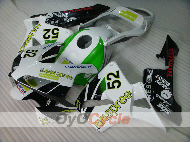 Verkleidungssatz für Einspritzmodelle 03-04 CBR600RR - Weiß, Schwarz - HANN Spree #OYO87902524 Hauptbild