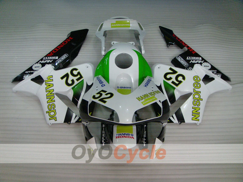 Verkleidungssatz für Einspritzmodelle 03-04 CBR600RR - Weiß, Schwarz - HANN Spree #OYO87902524 Zweitbild