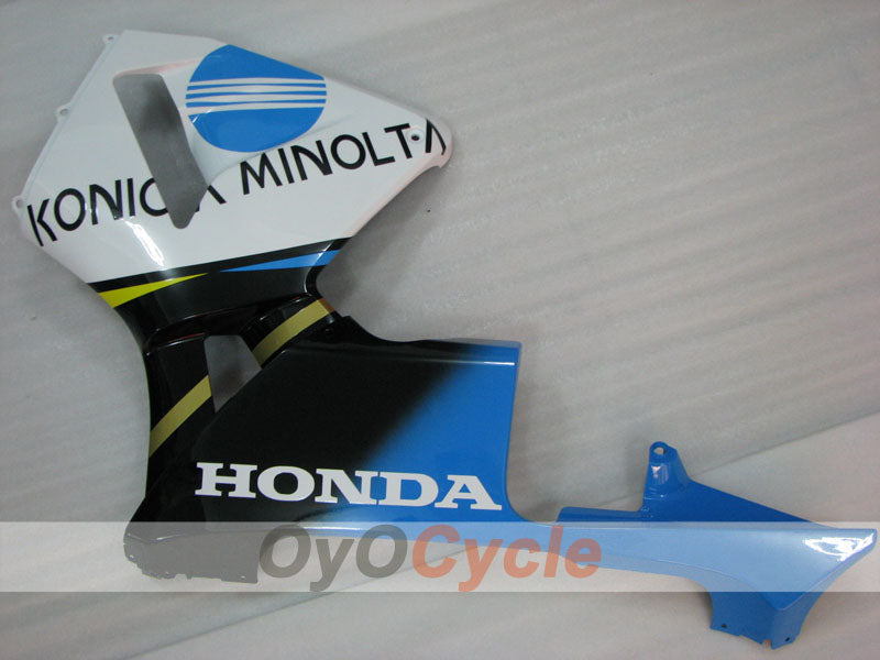 Einspritzverkleidungssatz für 03-04 CBR600RR - Weiß, Schwarz - Konica Minolta #OYO87902527