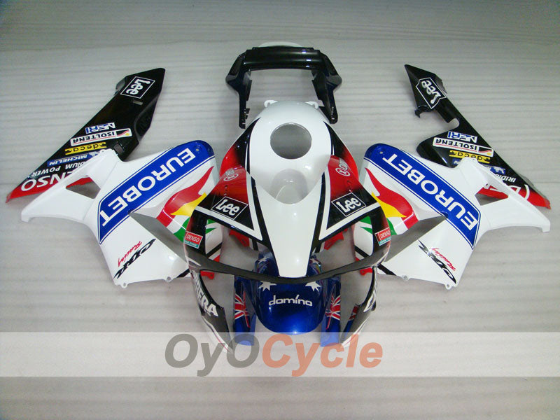 Einspritzverkleidungssatz für 03-04 CBR600RR - Weiß, Schwarz - Lee #OYO87902536 Zweitbild