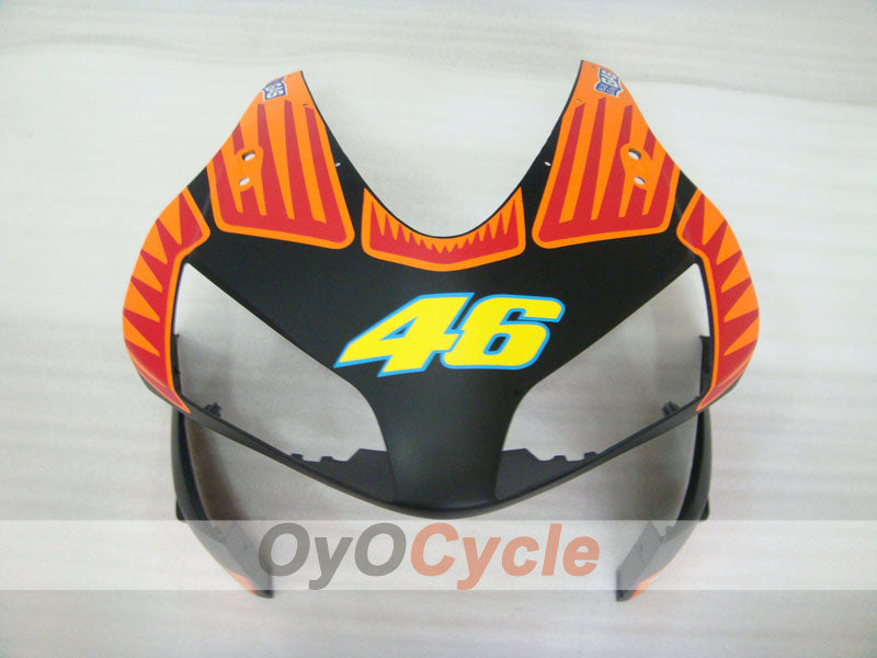 Verkleidungssatz für Einspritzermodelle der CBR600RR 03-04 - Schwarz, Matt - Rossi #OYO87902541