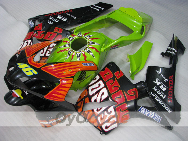 Verkleidungssatz für Einspritzermodelle der CBR600RR 03-04 - Grün, Schwarz - Rossi #OYO87902544 Zweitbild