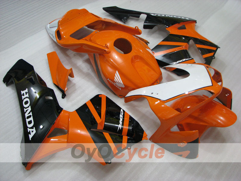 Verkleidungssatz für Einspritzmodelle 03-04 CBR600RR - Orange, Schwarz - Werksdesign #OYO87902568 Hauptbild