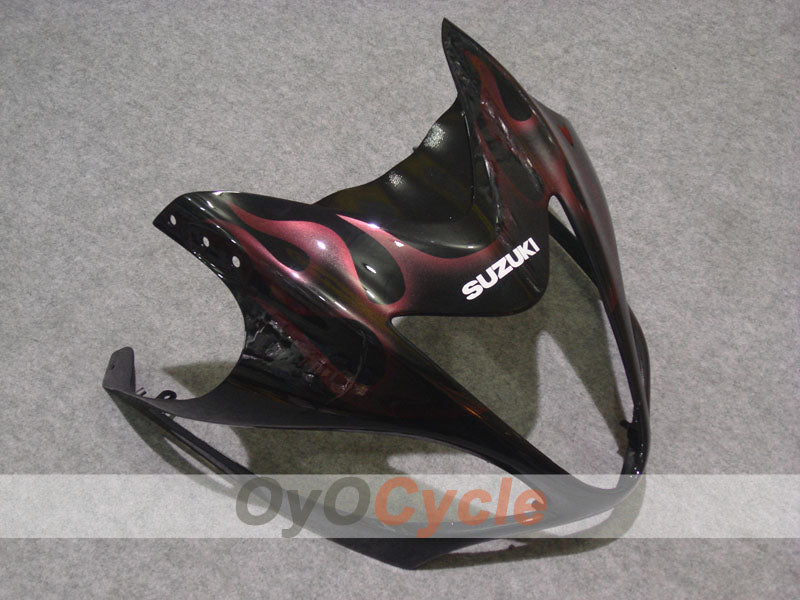 Einspritz-Verkleidungssatz für 08-20 GSXR1300 Hayabusa - Rot, Schwarz - Flammen #OYO87902668