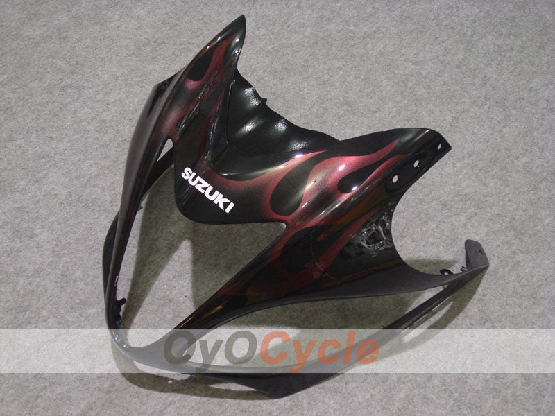 Einspritz-Verkleidungssatz für 08-20 GSXR1300 Hayabusa - Rot, Schwarz - Flammen #OYO87902668