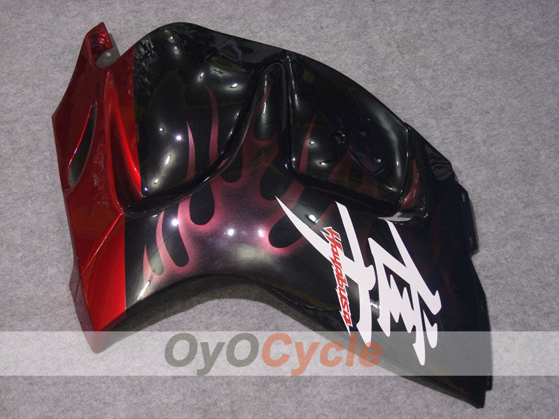 Einspritz-Verkleidungssatz für 08-20 GSXR1300 Hayabusa - Rot, Schwarz - Flammen #OYO87902668