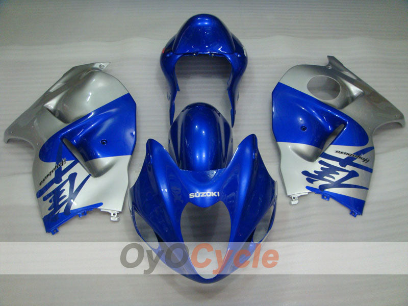 Einspritzverkleidungssatz für 99-07 GSXR1300 Hayabusa - Blau, Silber - Werksstil #OYO87902678