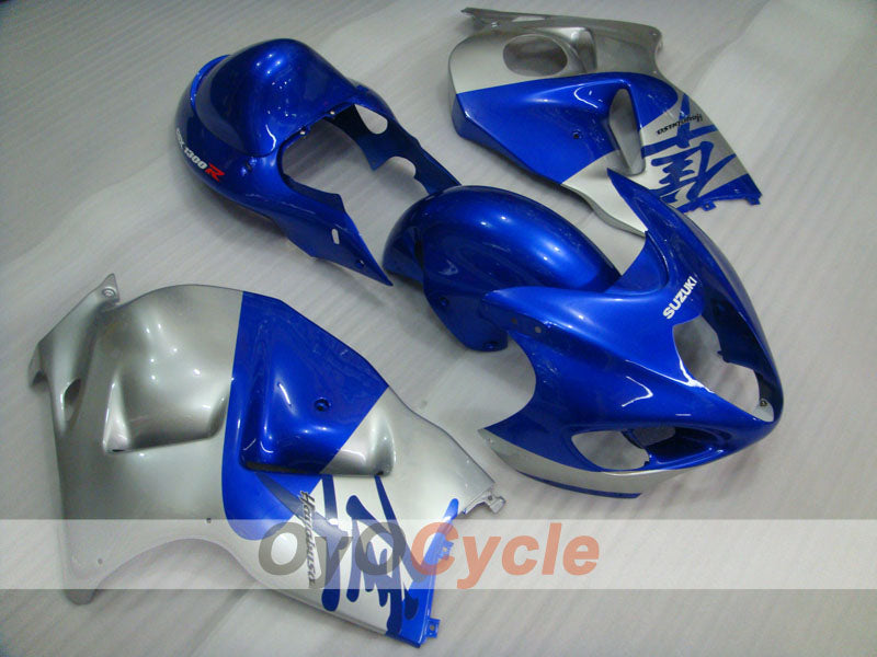 Einspritzverkleidungssatz für 99-07 GSXR1300 Hayabusa - Blau, Silber - Werksstil #OYO87902678