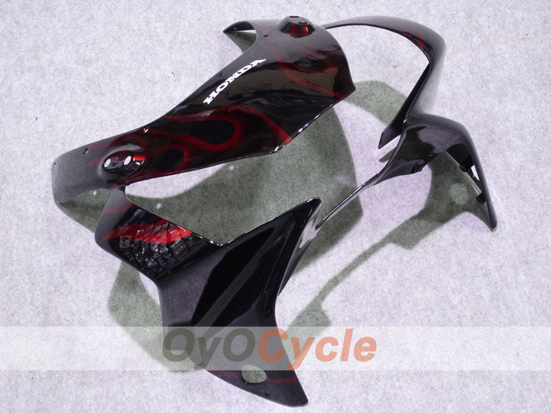 Einspritzverkleidungssatz für CBR900RR 954, Baujahr 02-03 - Rot, Schwarz - Flame #OYO87902730 Zweitbild