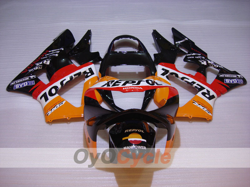 Einspritzverkleidungssatz für 00-01 CBR900RR 929 - Rot, Schwarz - MICHELIN, Repsol #OYO87902737 Zweitbild