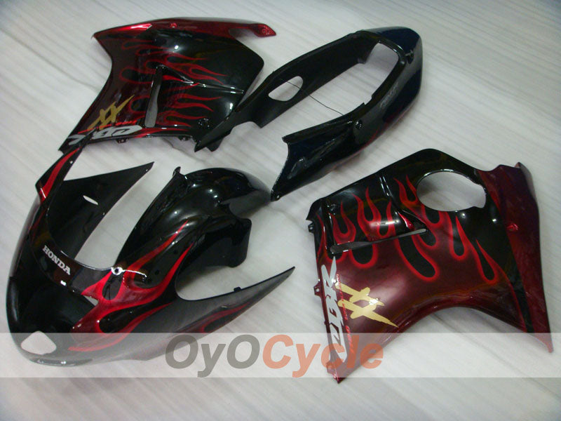 Einspritzverkleidungssatz für 96-07 CBR1100XX - Rot, Schwarz - Flamme #OYO87902798 Zweitbild