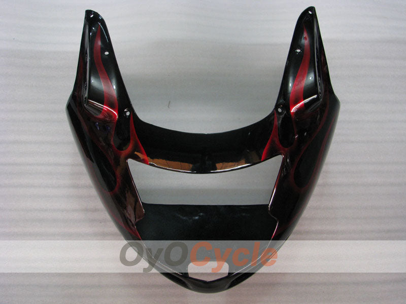 Einspritzverkleidungssatz für 96-07 CBR1100XX - Rot, Schwarz - Flamme #OYO87902800