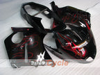 Einspritzverkleidungssatz für 96-07 CBR1100XX - Rot, Schwarz - Flamme #OYO87902800