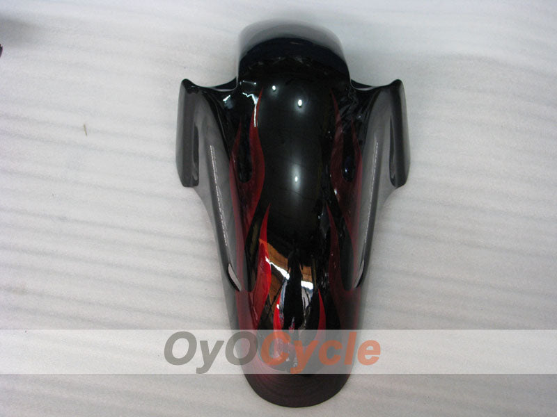 Einspritzverkleidungssatz für 96-07 CBR1100XX - Rot, Schwarz - Flamme #OYO87902800