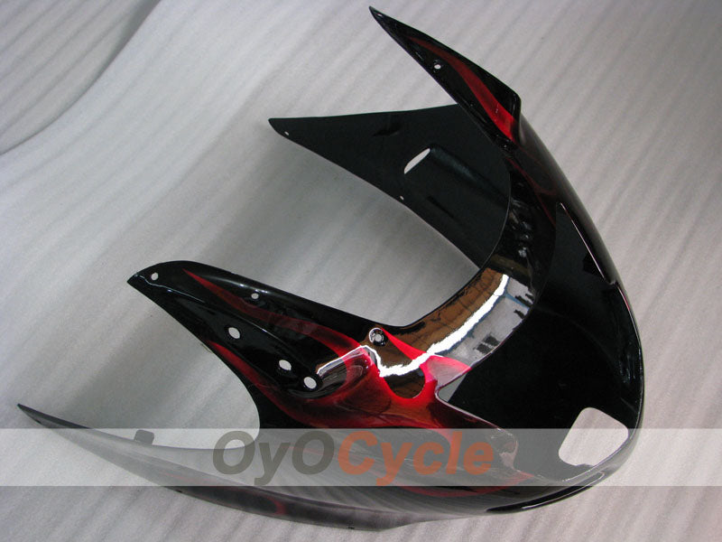 Einspritzverkleidungssatz für 96-07 CBR1100XX - Rot, Schwarz - Flamme #OYO87902800