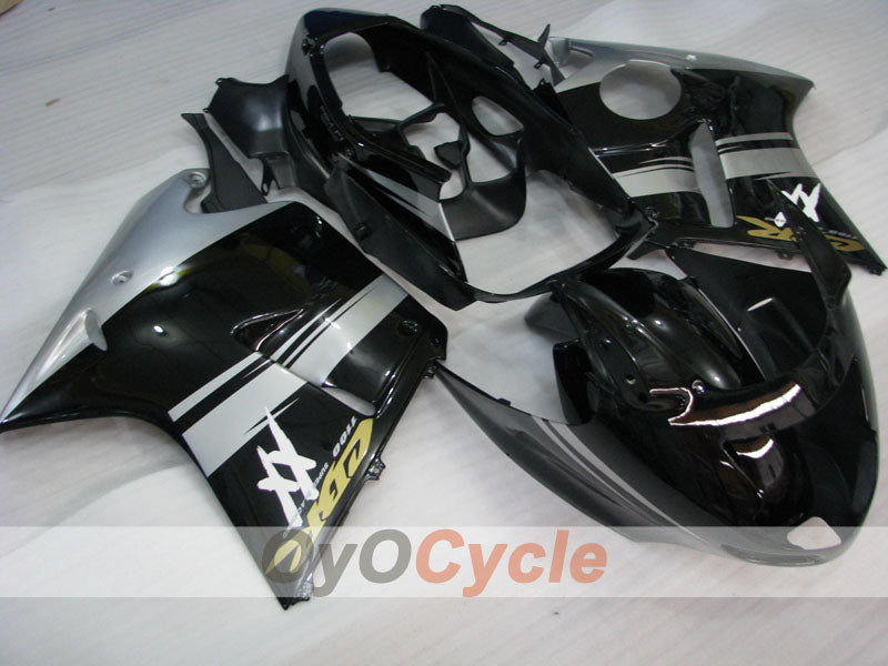 Einspritz-Verkleidungssatz für CBR1100XX 96-07 - Schwarz, Silber - Werksstil #OYO87902813