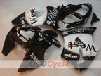 Einspritz-Verkleidungssatz für 00-02 NINJA ZX-6R - Weiß, Schwarz - MICHELIN, West #OYO87902818