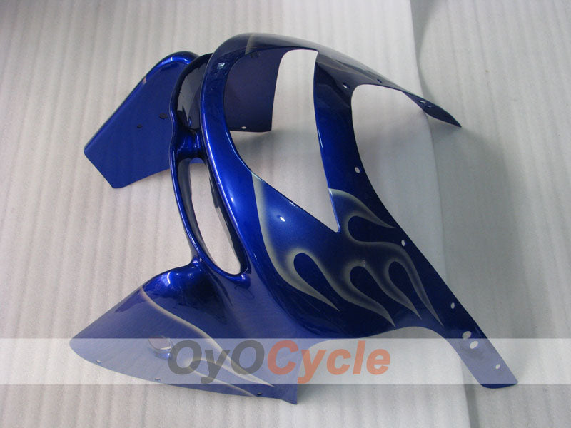 Verkleidungssatz für NINJA ZX-9R 98-99 - Blau, Silber - Flamme #OYO87903007