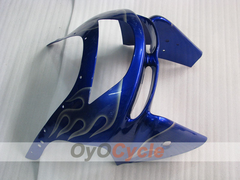 Verkleidungssatz für NINJA ZX-9R 98-99 - Blau, Silber - Flamme #OYO87903007