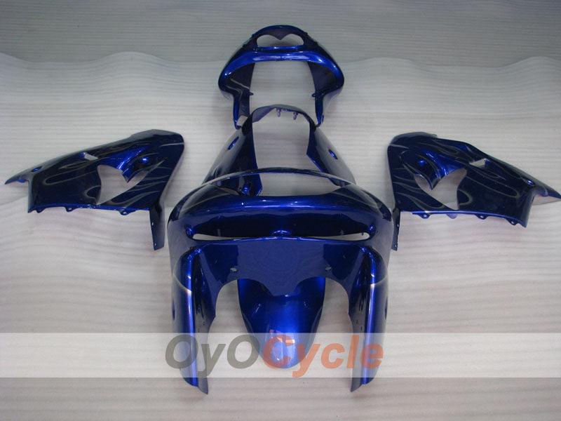 Verkleidungssatz für NINJA ZX-9R 98-99 - Blau, Silber - Flamme #OYO87903007