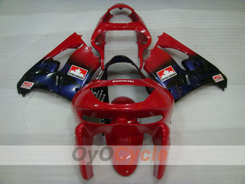Verkleidungskit für NINJA ZX-9R 98-99 - Rot, Schwarz - Werksstil #OYO87903018