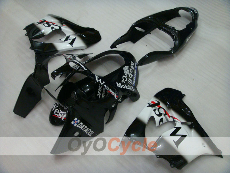 Verkleidungssatz für 00-01 NINJA ZX-9R - Weiß, Schwarz - West #OYO87903049 Zweitbild