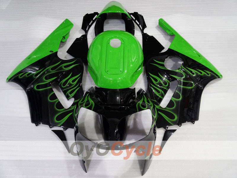 Spritzguss-Verkleidungssatz für 00-01 NINJA ZX-12R - Grün, Schwarz - Flamme #OYO87903057 Zweitbild