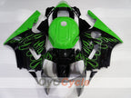 Spritzguss-Verkleidungssatz für 00-01 NINJA ZX-12R - Grün, Schwarz - Flamme #OYO87903057
