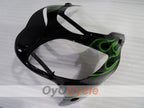 Spritzguss-Verkleidungssatz für 00-01 NINJA ZX-12R - Grün, Schwarz - Flamme #OYO87903057
