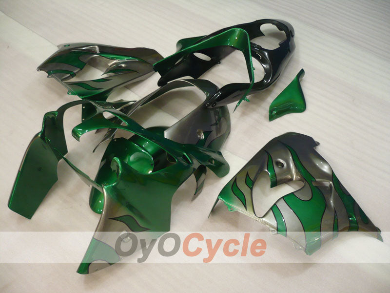 Verkleidungssatz für NINJA ZX-9R 00-01 - Grün, Silber - Flamme #OYO87906059 Zweitbild