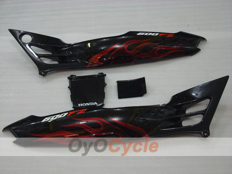 Verkleidungssatz für 91-94 Honda CBR600 F2 - Rot, Schwarz - Flamme #OYO87903060