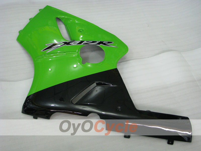 Verkleidungssatz für Einspritzmodelle 00-01 NINJA ZX-12R - Grün, Schwarz - Werksdesign #OYO87903073