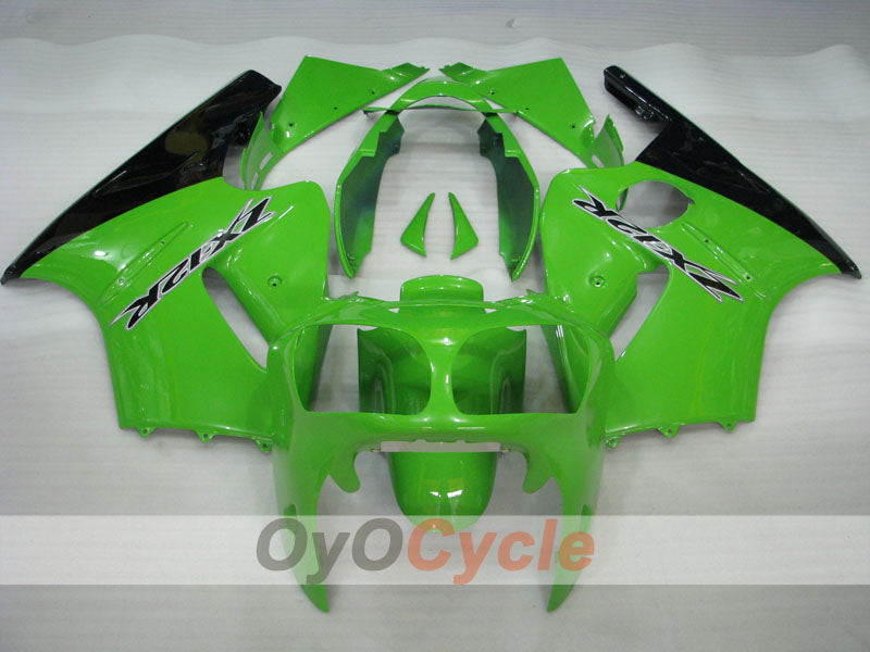 Verkleidungssatz für Einspritzmodelle 00-01 NINJA ZX-12R - Grün, Schwarz - Werksdesign #OYO87903073