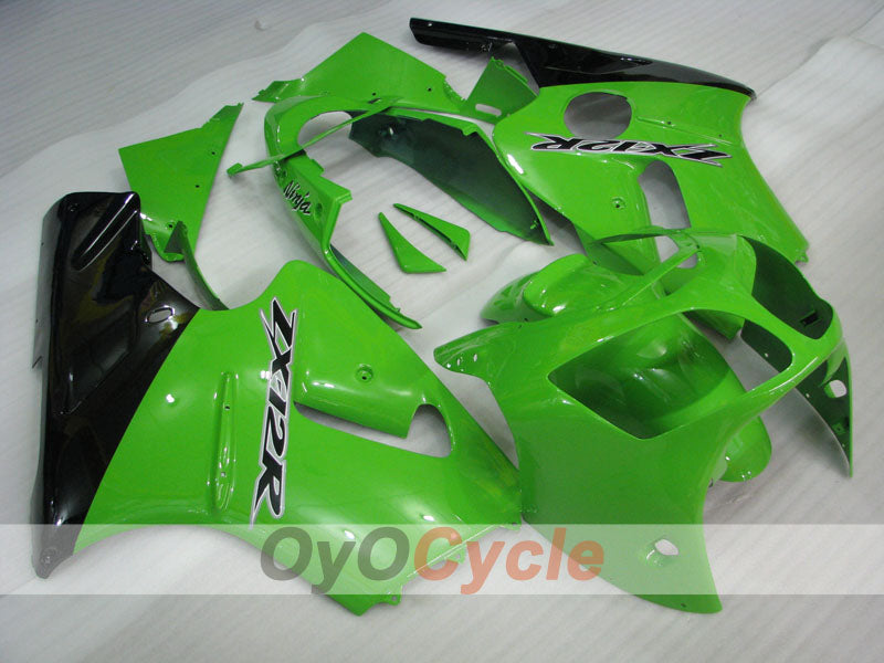 Verkleidungssatz für Einspritzmodelle 00-01 NINJA ZX-12R - Grün, Schwarz - Werksdesign #OYO87903073 Hauptbild
