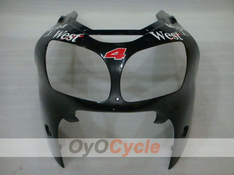 Verkleidungssatz für Einspritzmodelle 00-01 NINJA ZX-12R - Weiß, Schwarz - West #OYO87903081