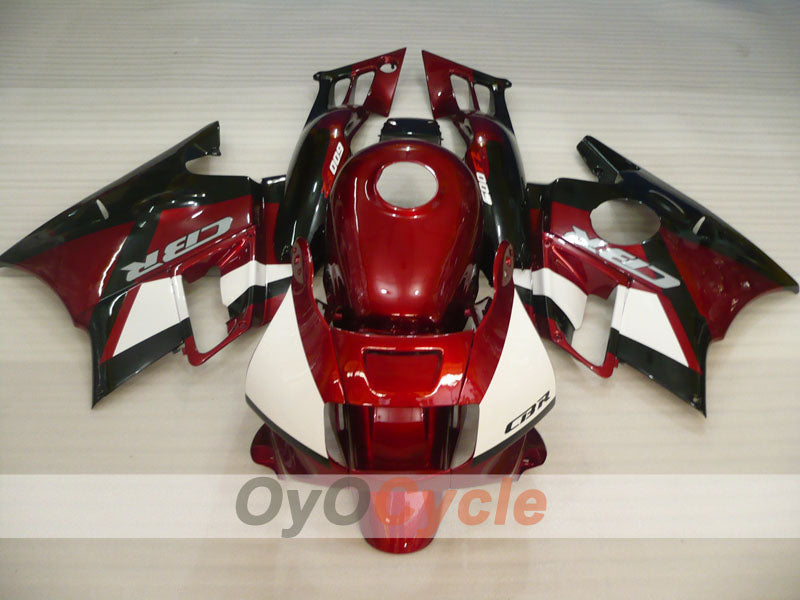 Verkleidungssatz für 91-94 Honda CBR600 F2 - Rot, Schwarz - Werksstil #OYO87903082 Hauptbild