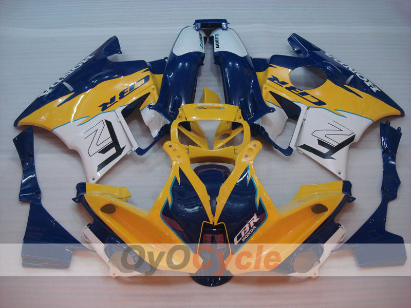 Verkleidungssatz für 91-94 Honda CBR600 F2 - Gelb, Weiß - Werksstil #OYO87903086 Hauptbild
