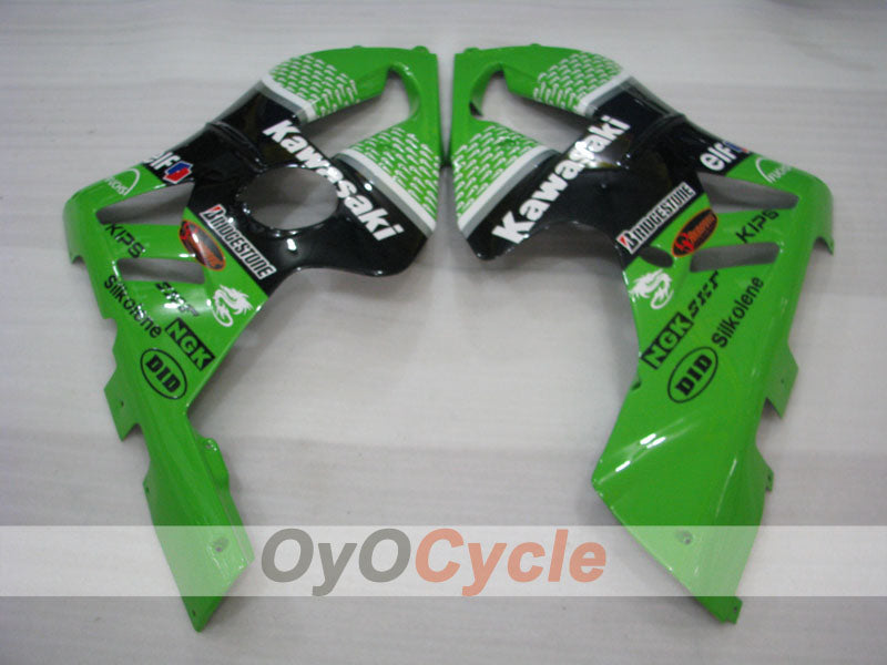 Spritzguss-Verkleidungssatz für NINJA ZX-12R, 02-05 - Grün, Schwarz - Nakano #OYO87903099