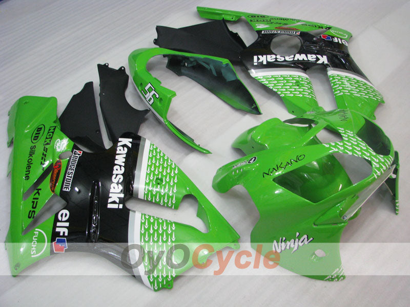 Spritzguss-Verkleidungssatz für NINJA ZX-12R, 02-05 - Grün, Schwarz - Nakano #OYO87903099