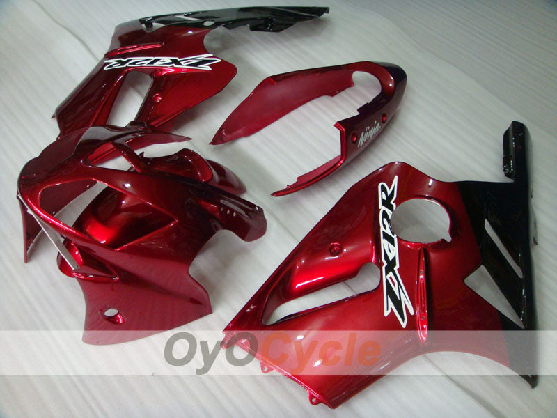 Spritzguss-Verkleidungssatz für NINJA ZX-12R, 02-05 - Rot, Schwarz - Werksdesign #OYO87903105